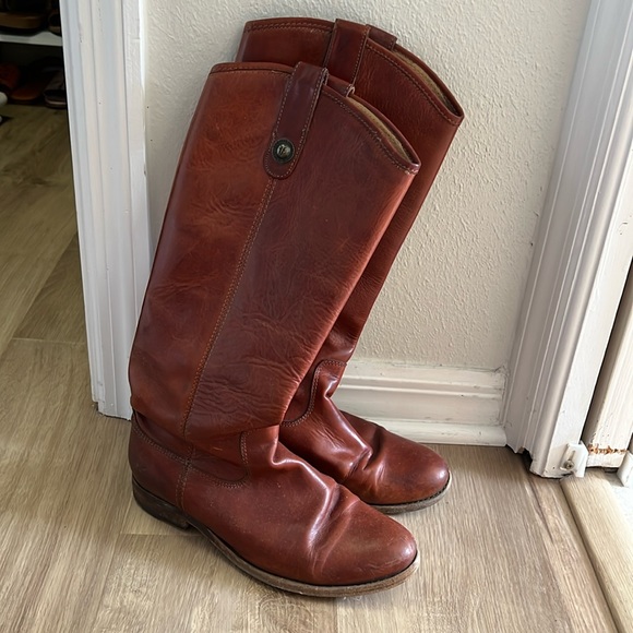 Brown Frye Melissa Button Boots 7.5 - Picture 1 of 5